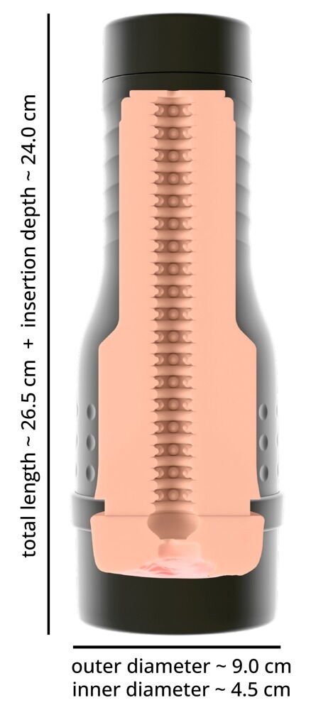 Masturbator „The V-Stroker“ in lebensechter Optik