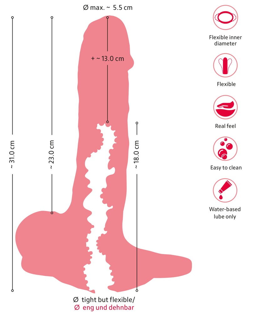 3in1 Extension, Dildo & Masturbator