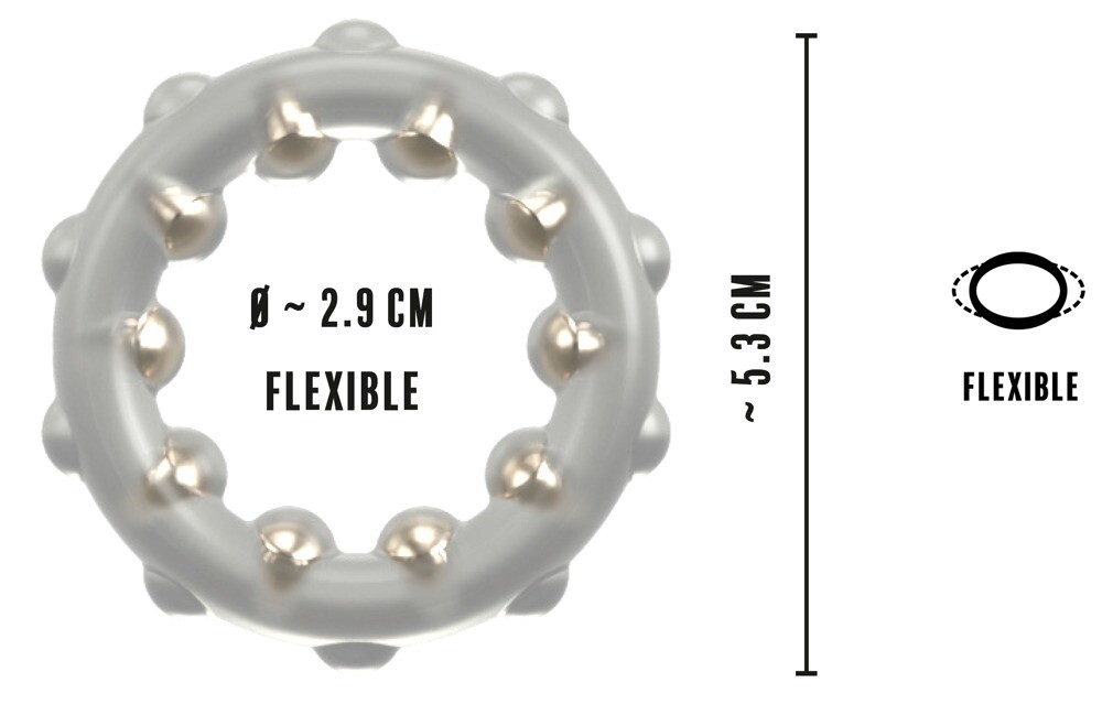 Cock Ring with Metal Balls