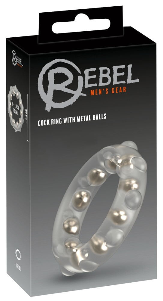 Cock Ring with Metal Balls