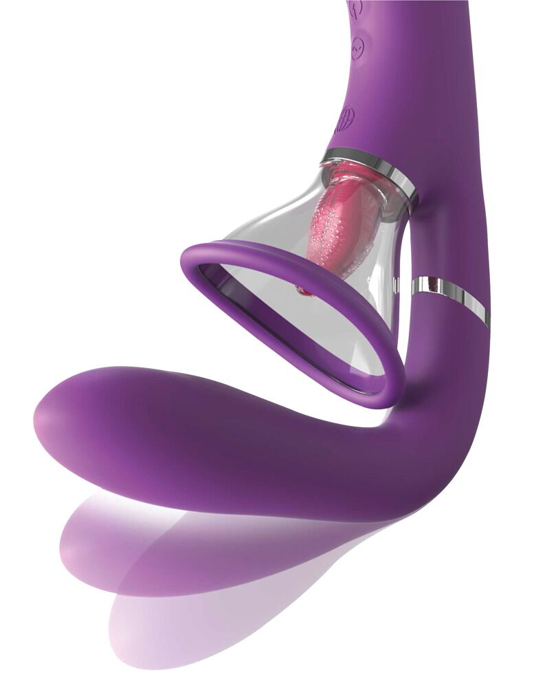 Vibrator „Her Ultimate Pleasure Pro“ mit 2 Klitoris-Saugschalen