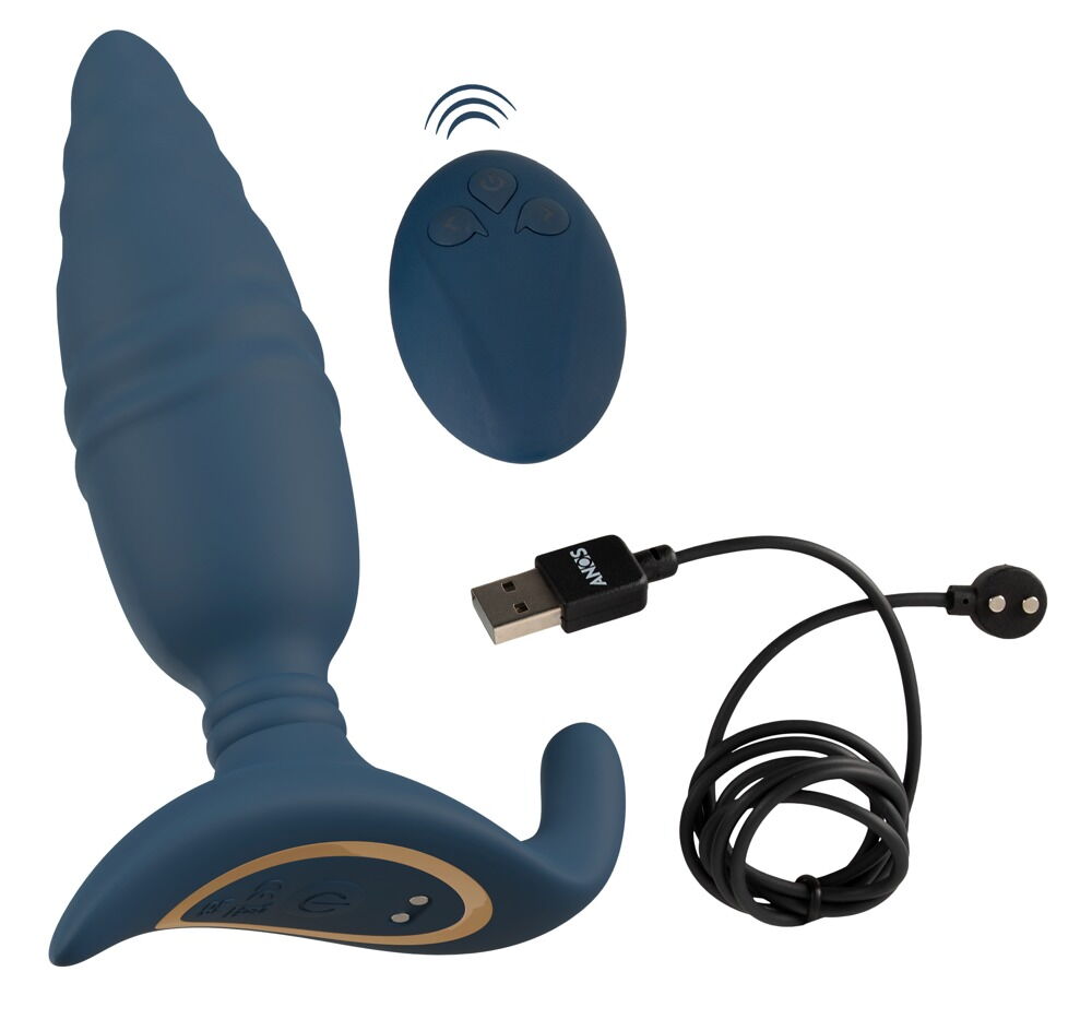 „RC Thrusting Butt Plug with Vibration“ mit Fernbedienung