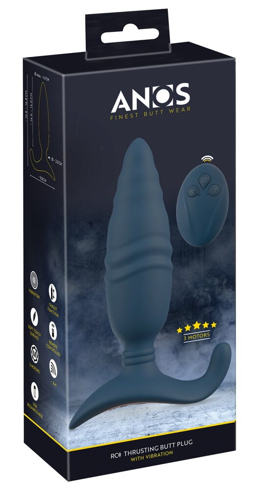 „RC Thrusting Butt Plug with Vibration“ mit Fernbedienung