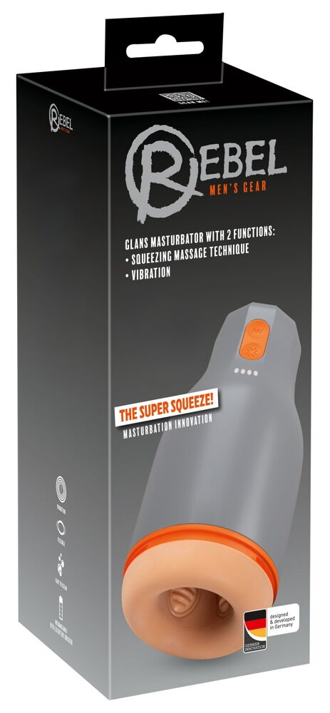 Eichelvibrator „Glans Masturbator with 2 Functions“ mit Super Squeeze-Massagetechnik