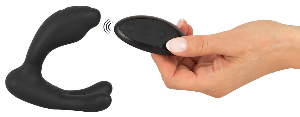„RC G- & P-Spot Vibrator“ mit Klitoris-/Hodenstimulator