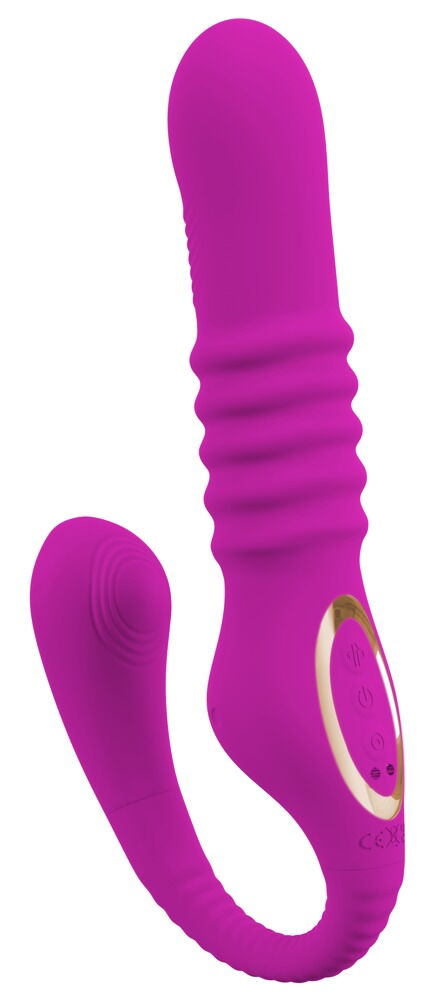 Stoßvibrator „3 Function“ mit klopfendem Klitoris-Stimulator