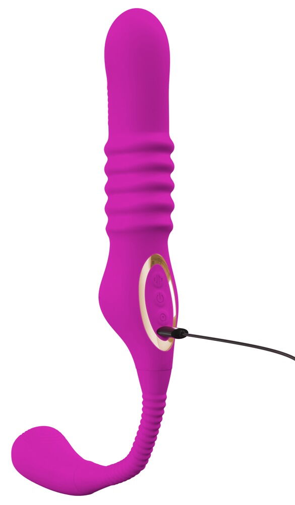 Stoßvibrator „3 Function“ mit klopfendem Klitoris-Stimulator