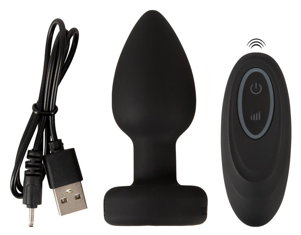 Analvibrator „RC Flashing Butt Plug“ mit flackerndem LED-Licht