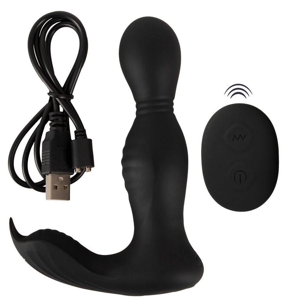 Analvibrator „RC Butt Plug with 2 Functions“ mit Rotation