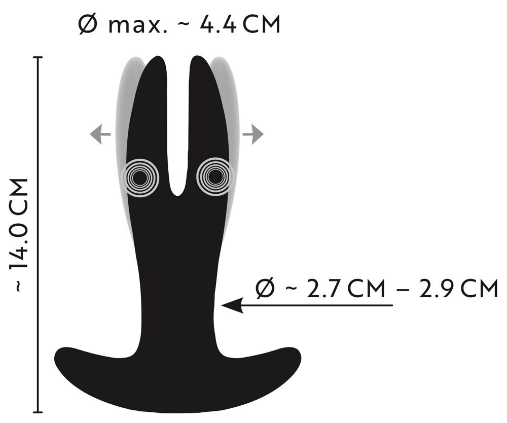Analvibrator mit automatischer Spreiz-Funktion