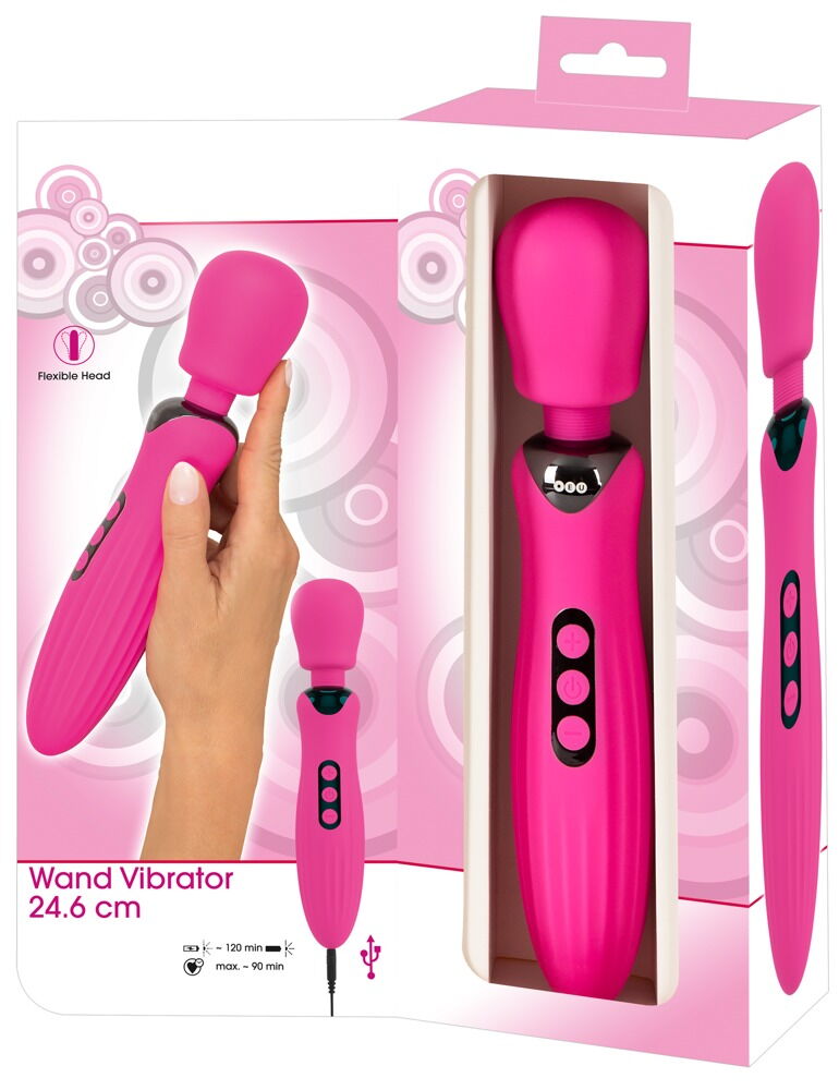 Massagestab „Wand-Vibrator“ mit beweglichem Massagekopf