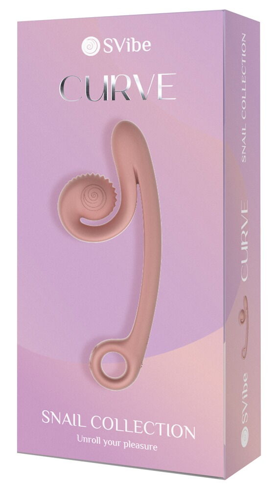 Vibrator „Snail Vibe Curve“ mit 2 Motoren für 600 Vibrations-Kombinationen