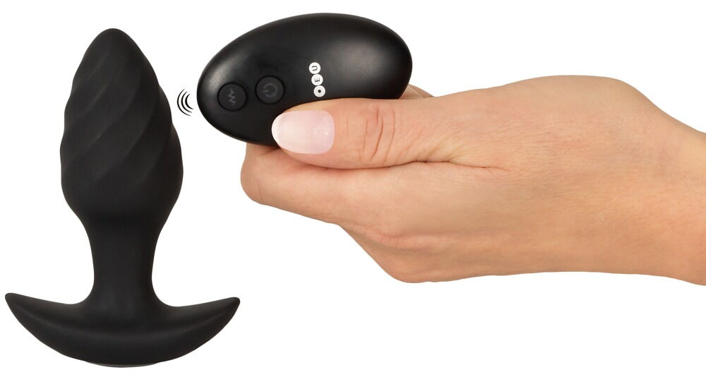 RC Butt Plug with Vibration and Rotation