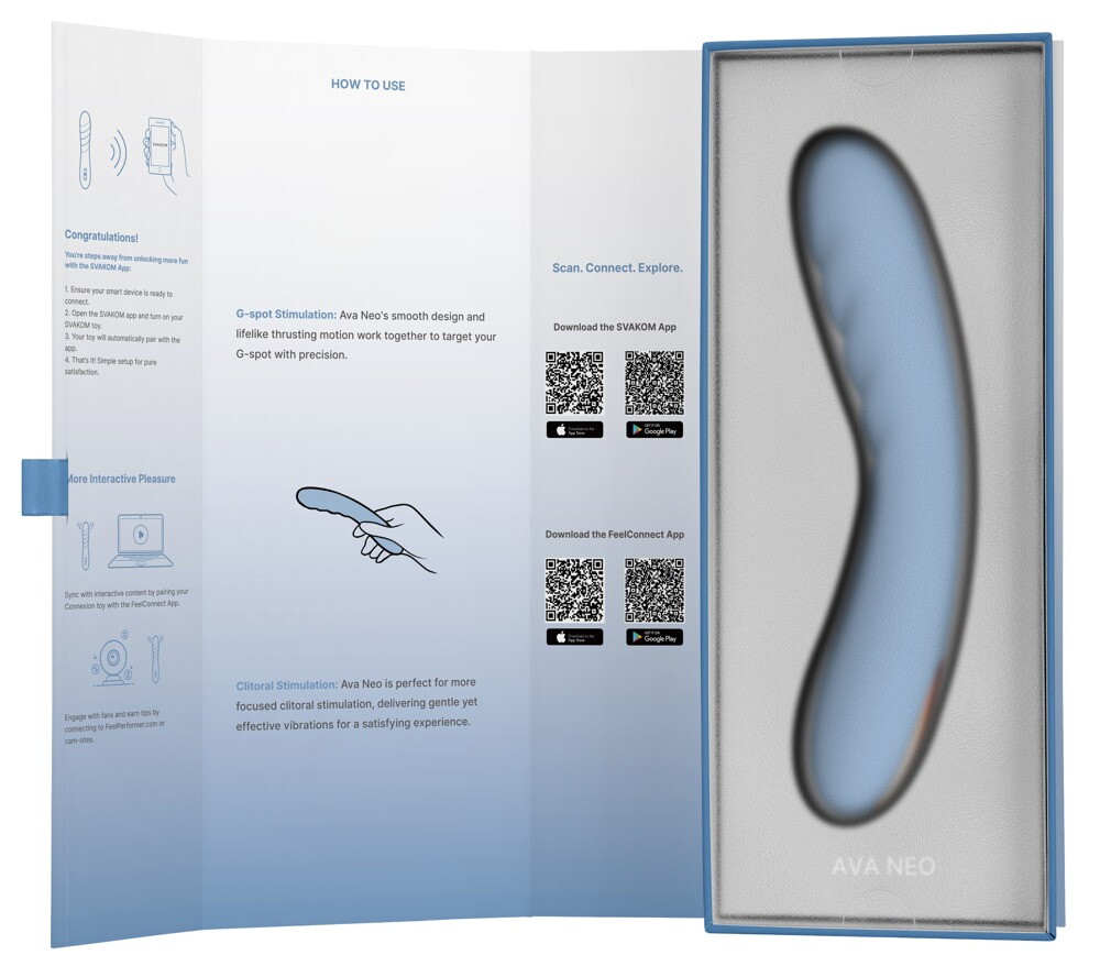 Stoßvibrator „Ava Neo“ auch per App steuerbar