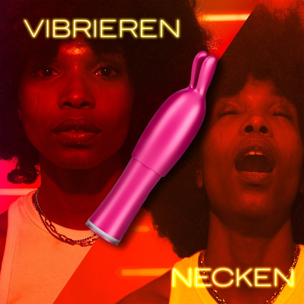 Minivibrator „Tease & Vibe“ inklusive Bunny-Aufsatz