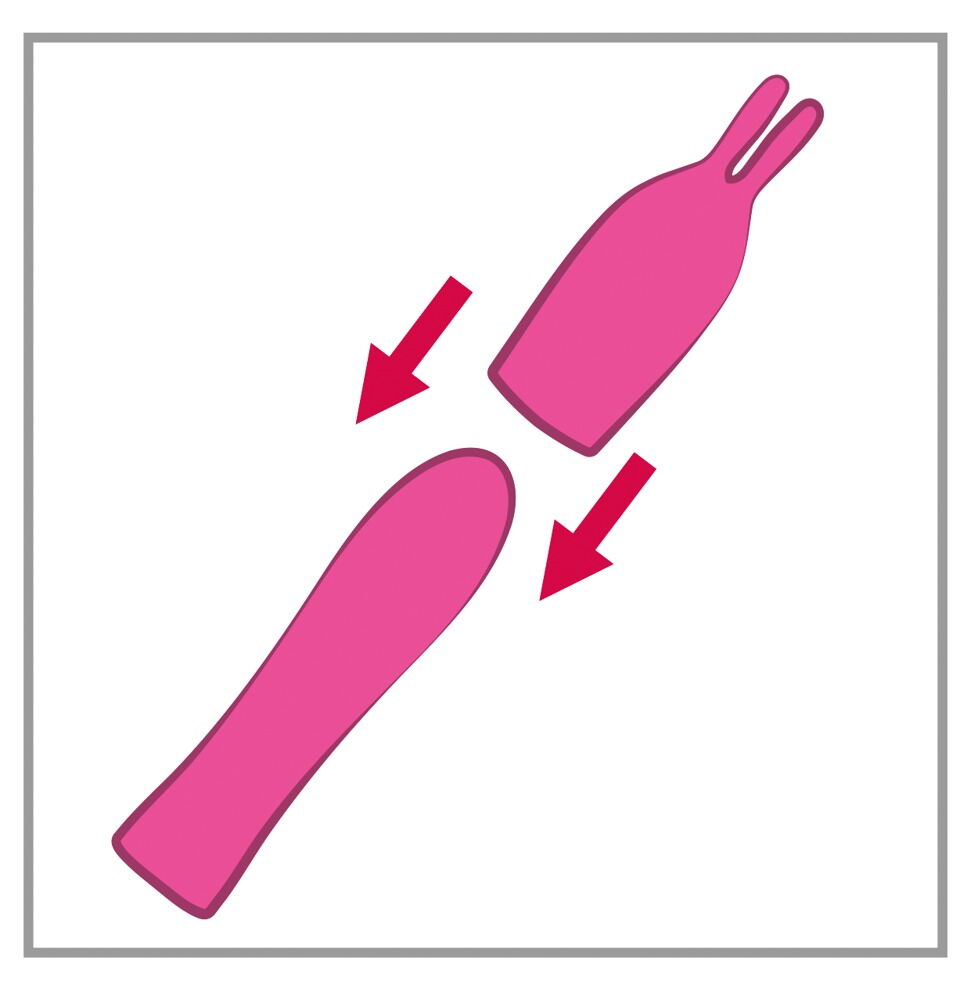 Minivibrator „Tease & Vibe“ inklusive Bunny-Aufsatz