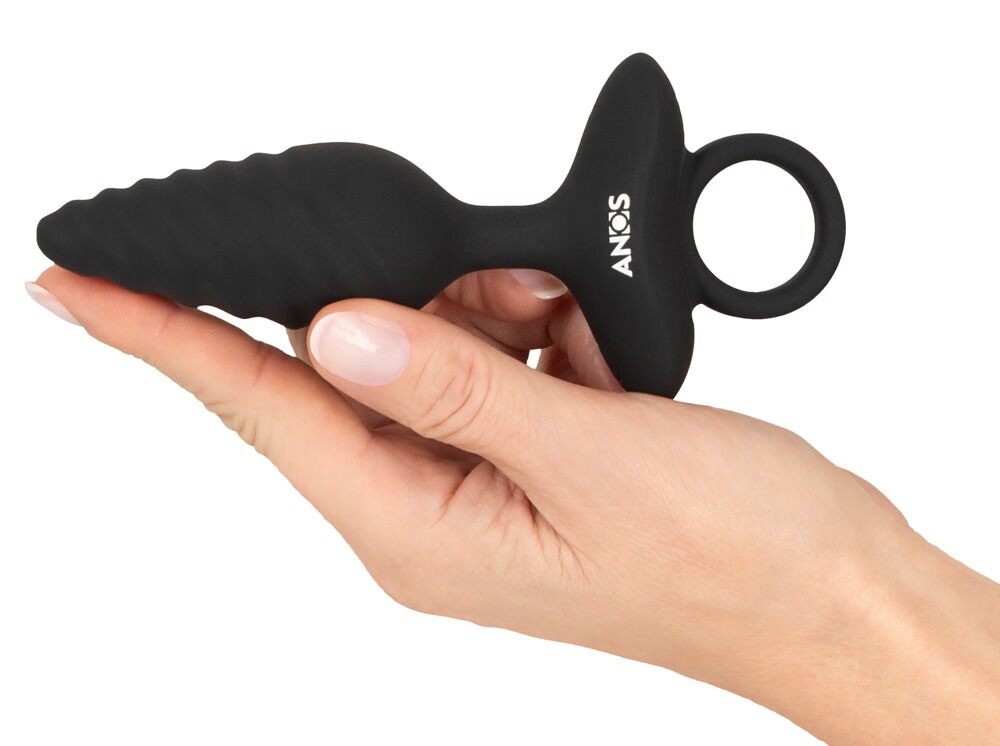 Flexible Butt Plug Twisted Design with Vibrations