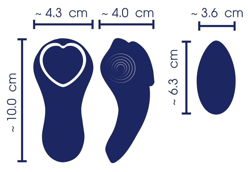 Panty-Vibrator „Heart“ mit Fernbedienung