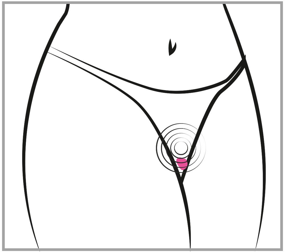 Panty-Vibrator „Heart“ mit Fernbedienung