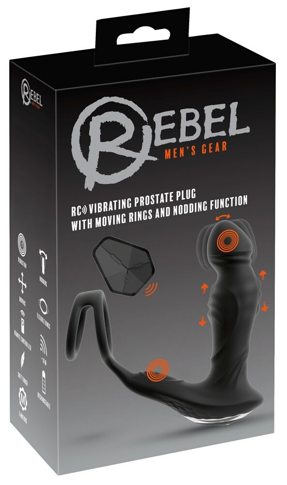 RC Vibrating Prostate Plug with Nodding Function
