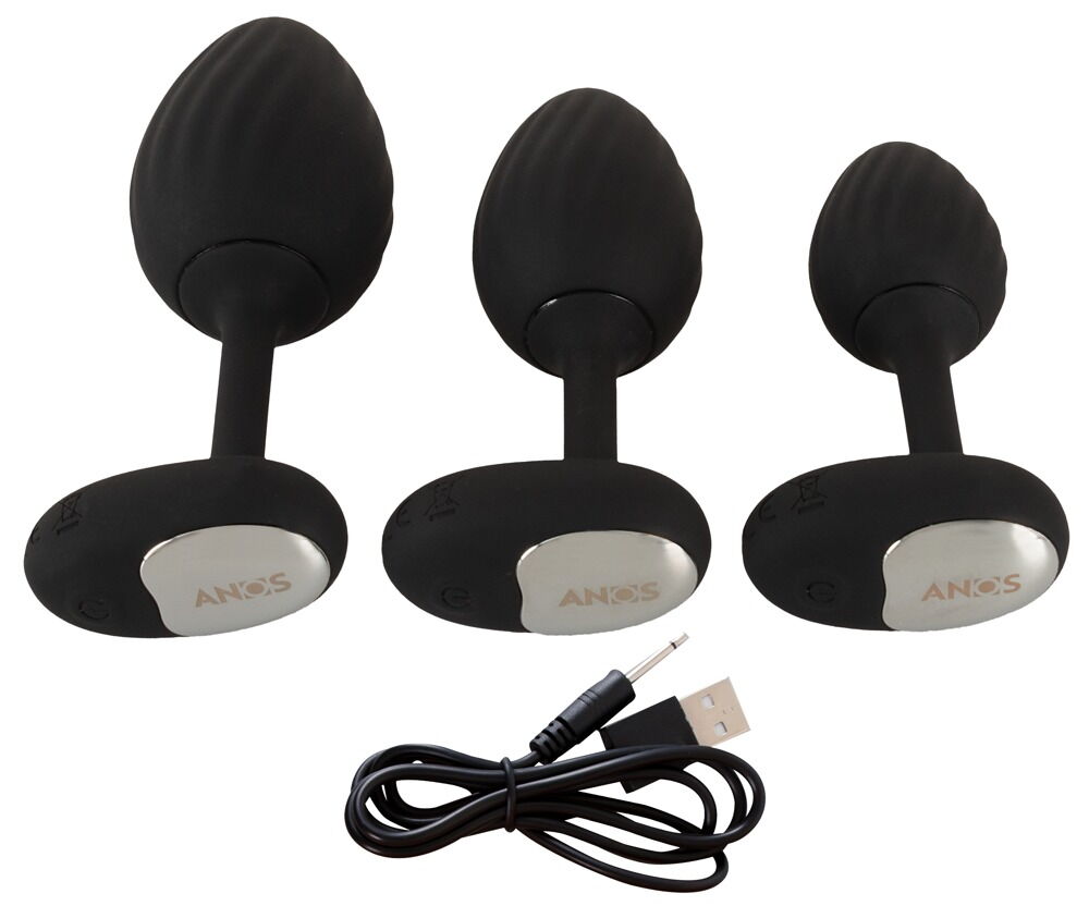 RC Butt Plug Set with Vibration