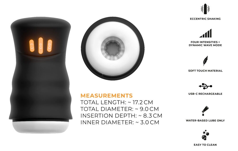 Masturbator „GYRO“ mit Highspeed-Kreiselmotor