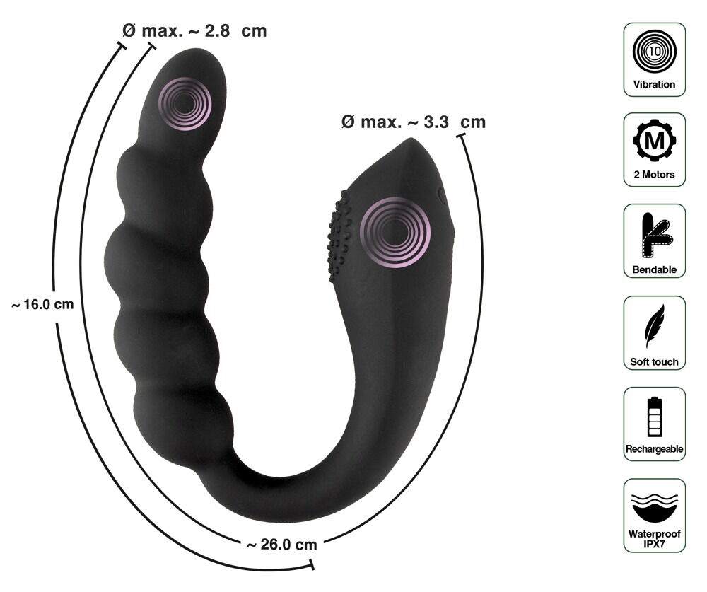 Bendable dual stimulator