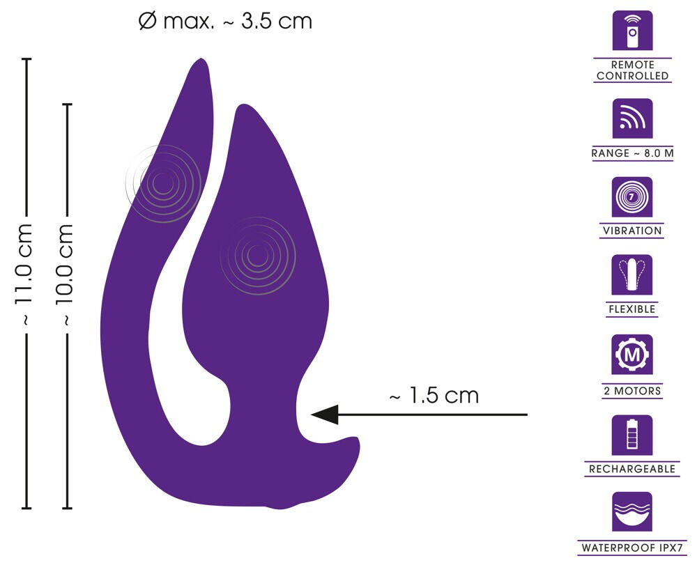 Slip-Vibrator mit Fernbedienung
