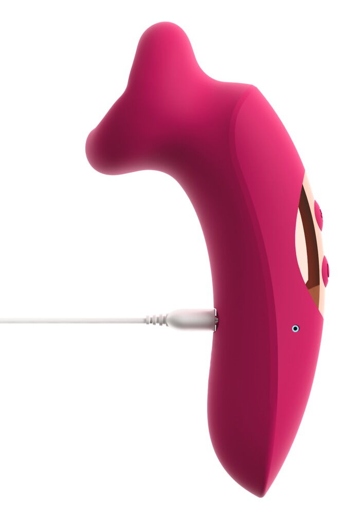 Auflegevibrator „Oral Fun“ mit Saug-Mund & Vibro-Zunge