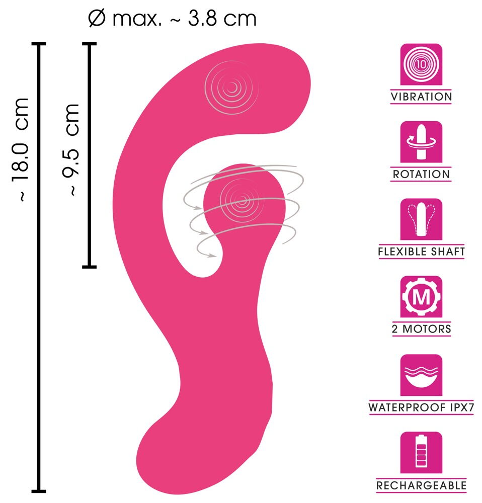 G-Spot Vibrator with Rotation