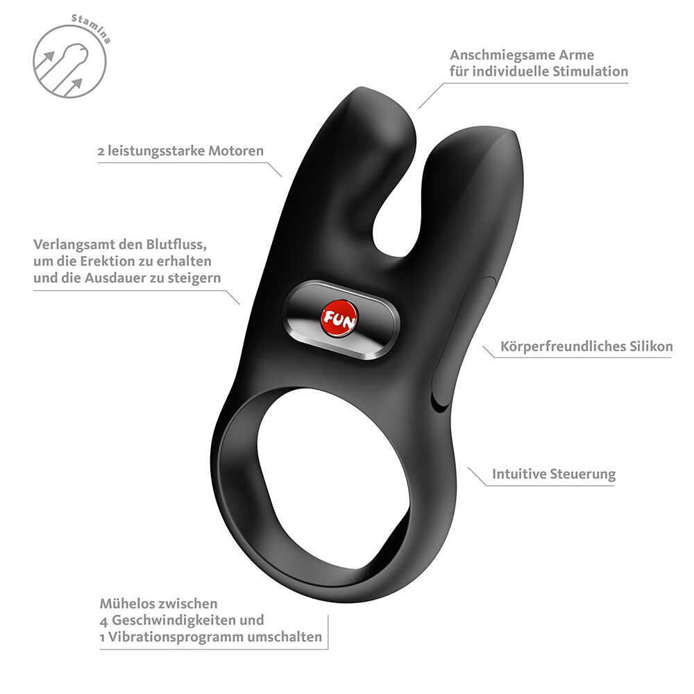 Vibro-Penisring „NŌS CLASSIC“ mit 2 Motoren