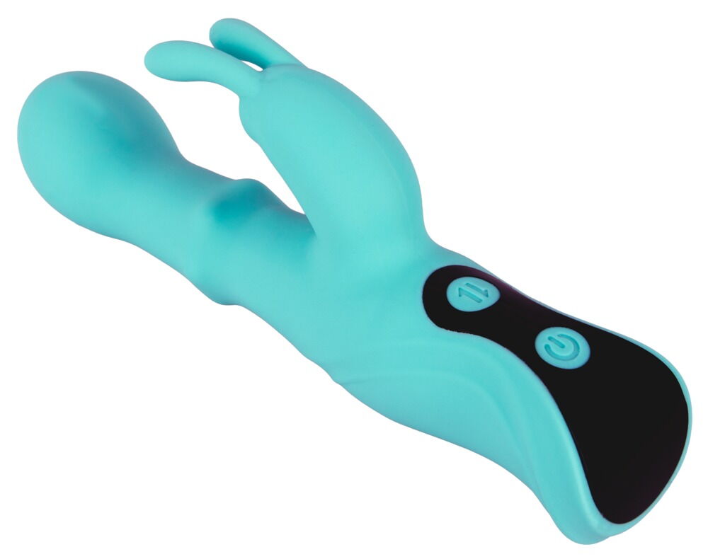 Rabbitvibrator „ORIVEN“ mit Klopf-Impulsen & Slide Massagering