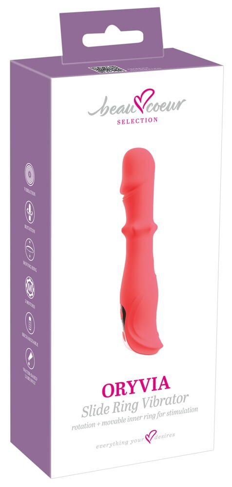 Vibrator „ORYVIA“ mit Rotation & Slide Massagering