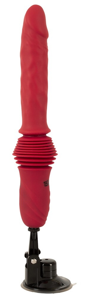 Stoßvibrator „RC Double Thrusting Fucking Machine“ mit abnehmbarem Saugfuß