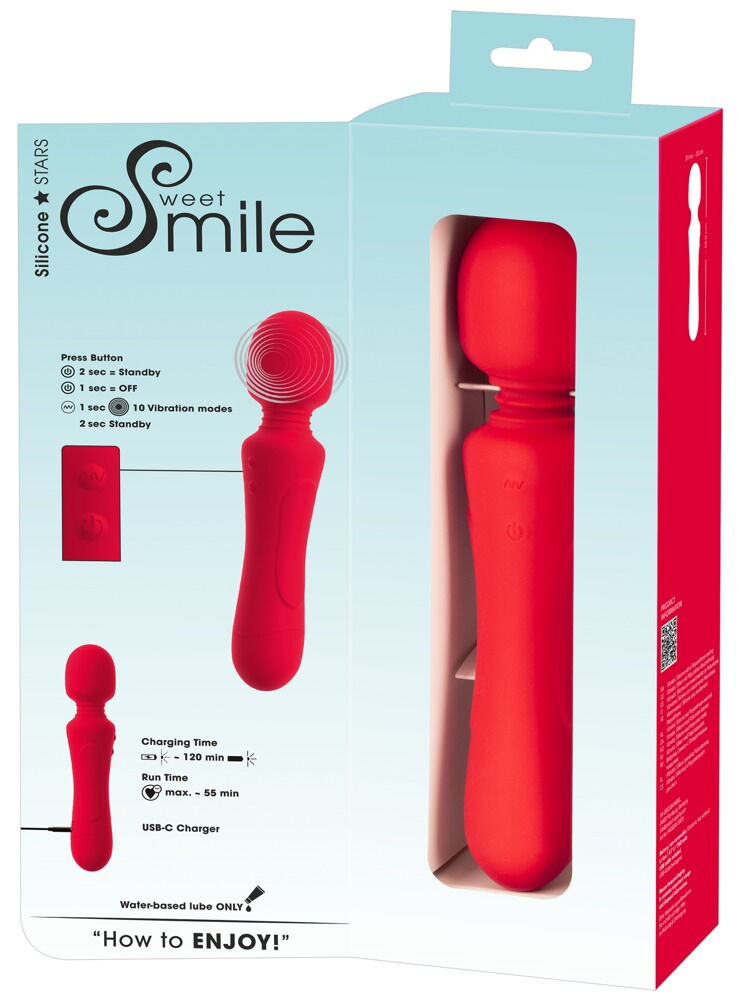 Massagestab „Super Powerful Vibrating Wand“ mit 10 Vibrationsmodi