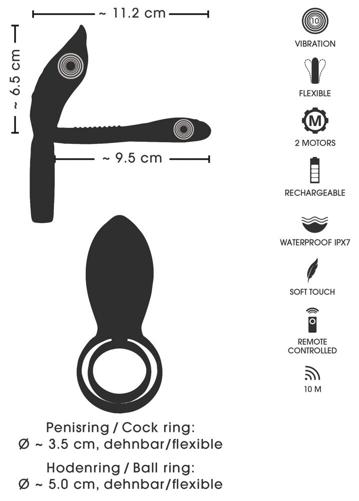 Paarvibrator mit Fernbedienung