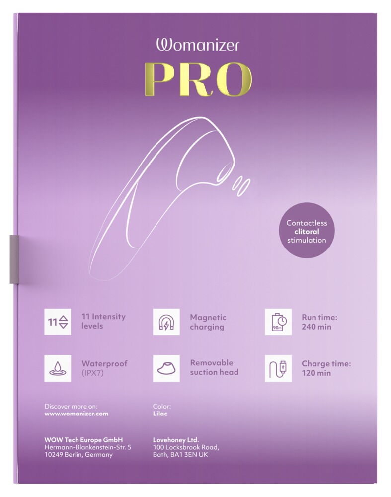 Pulsator „Womanizer Pro“ mit 11 Intensitätsstufen