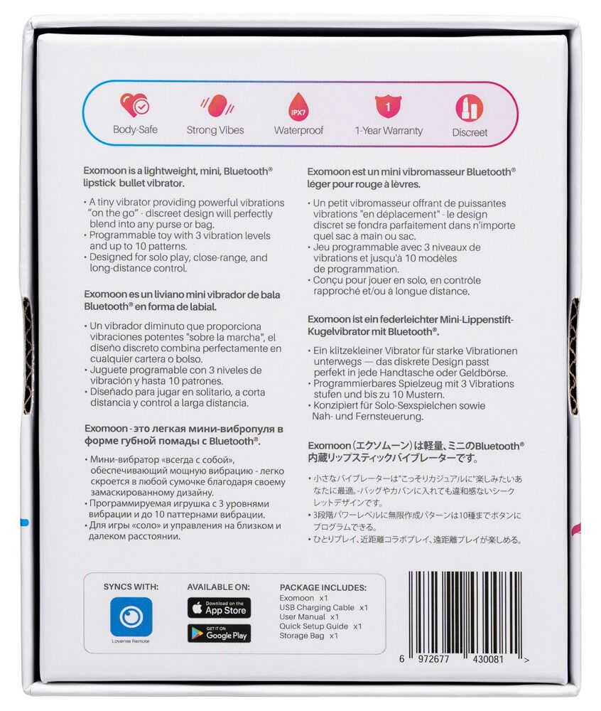 Minivibrator „Exomoon“ per App steuerbar