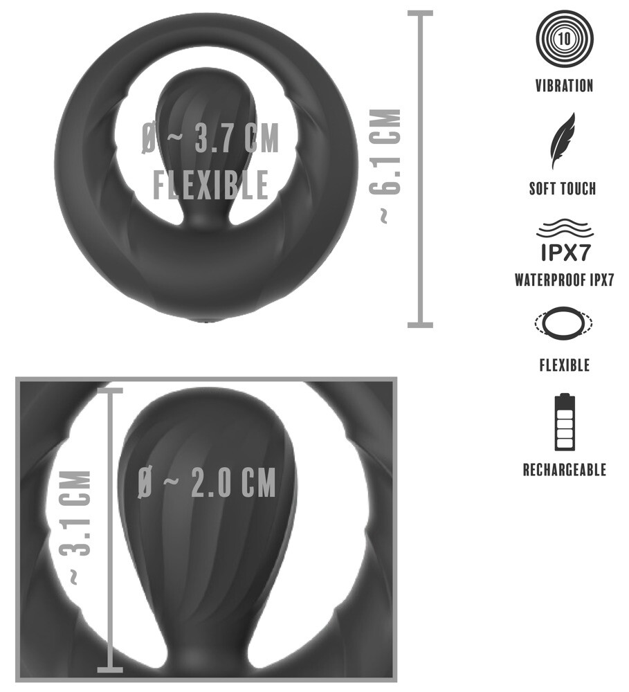 Cock Ring With A Vibrating Stimulator