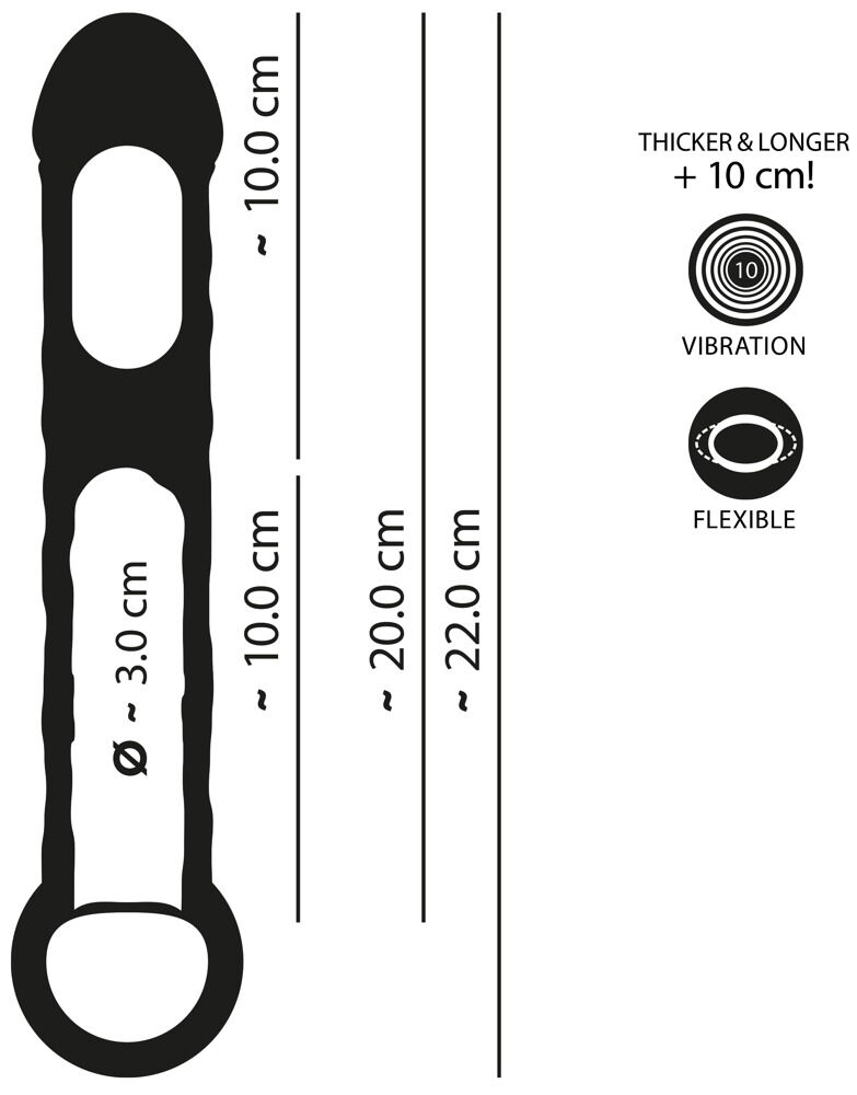 RC Vibrating Extension Sleeve