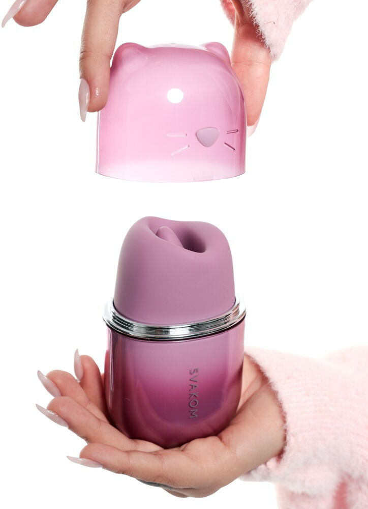 Auflegevibrator „Klitty“ mit Leck- und Saugfunktion