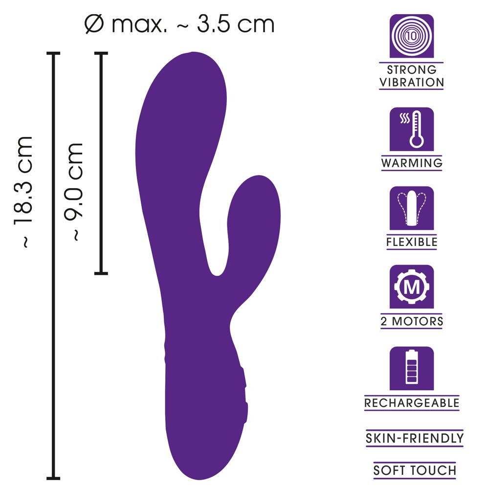 Rabbitvibrator mit Wärmefunktion