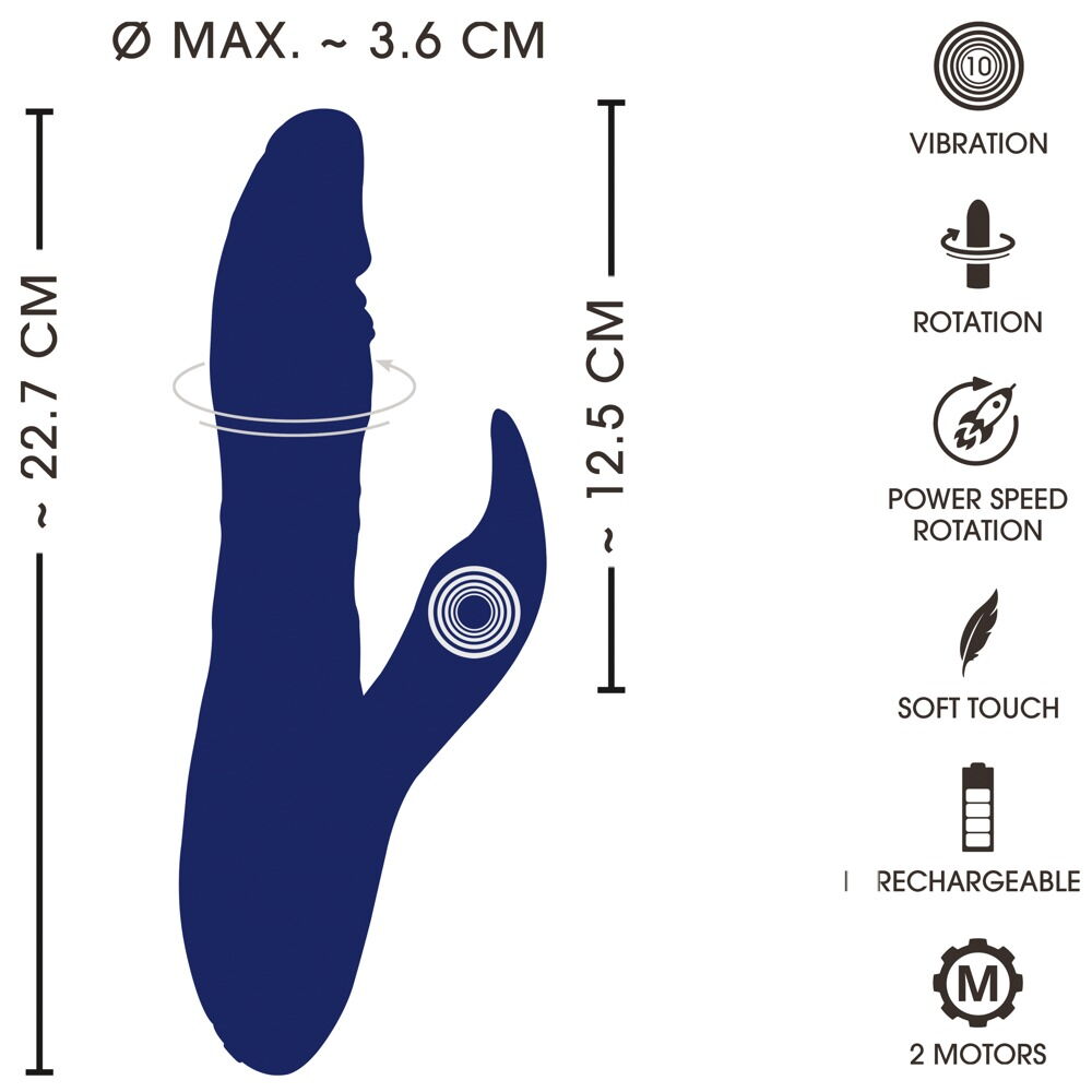 Rabbitvibrator mit Rotation