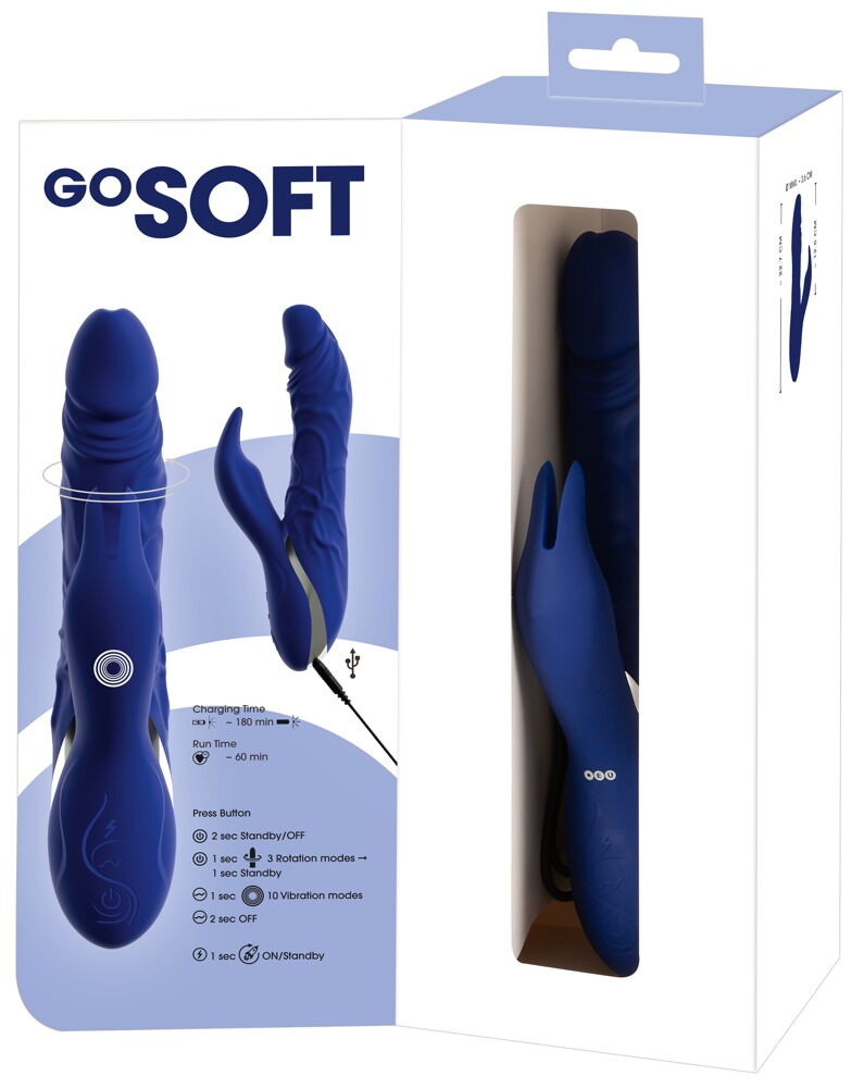 Rabbitvibrator mit Rotation