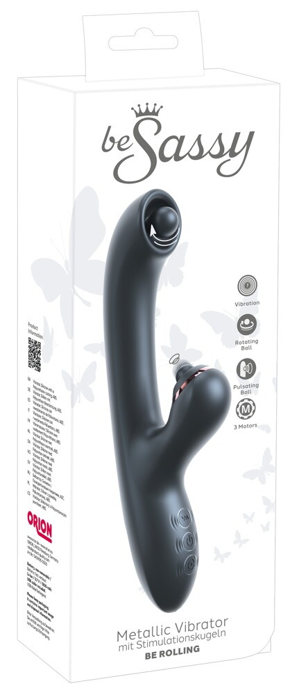 Rabbitvibrator „be Rolling“ mit Stimulationskugeln