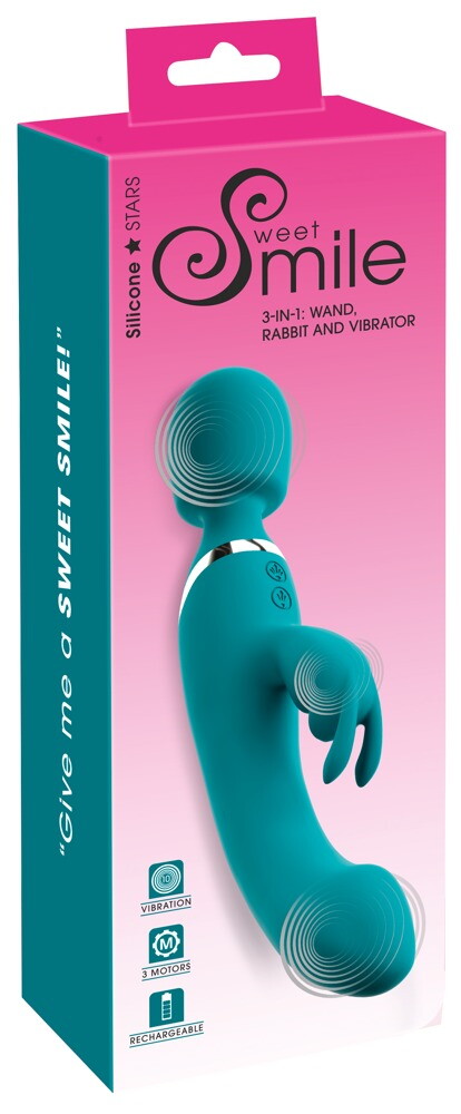 Massagestab und Rabbitvibrator in einem Toy