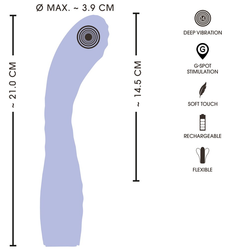 G-Punkt-Vibrator „Extra Strong“ mit extrastarker Vibration