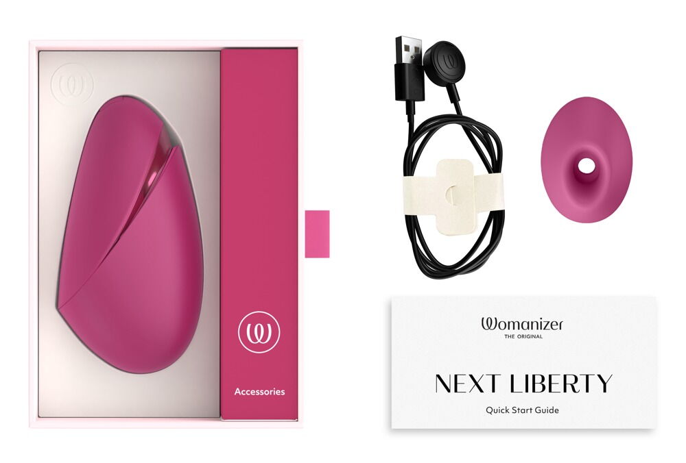 Pulsator „Womanizer Next Liberty“ in Reisegröße mit Magnet-Cover