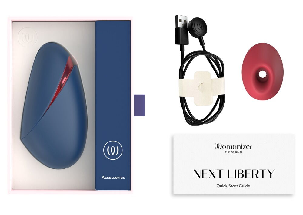 Pulsator „Womanizer Next Liberty“ in Reisegröße mit Magnet-Cover