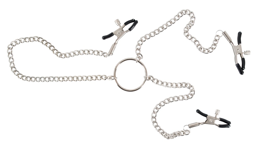 Nippelklammern „Nipple and Clit Chain´´ mit Schamlippenclips Nippelklammern „Nipple and Clit Chain´´ mit Schamlippenclips
